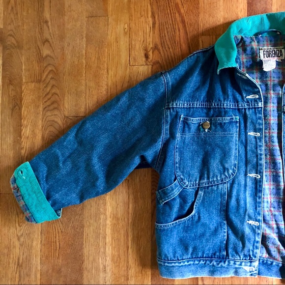 Vintage Forenza Flannel Denim Jacket 